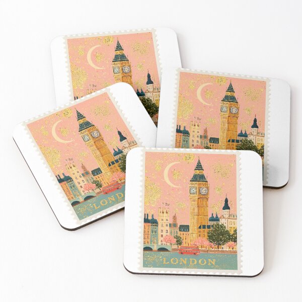 Item preview, Aesthetic London Postage Stamp designed and sold by Inspired Life Creative.