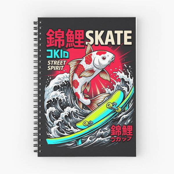 Item preview, Japanese Ukiyo-e Koi Fish Skateboarding Graphic Hoodie & Tee designed and sold by Hikariha Studio.