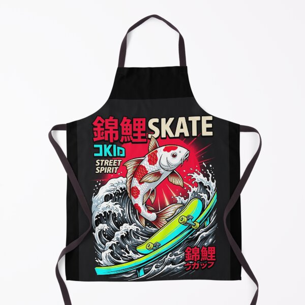Item preview, Japanese Ukiyo-e Koi Fish Skateboarding Graphic Hoodie & Tee designed and sold by Hikariha Studio.