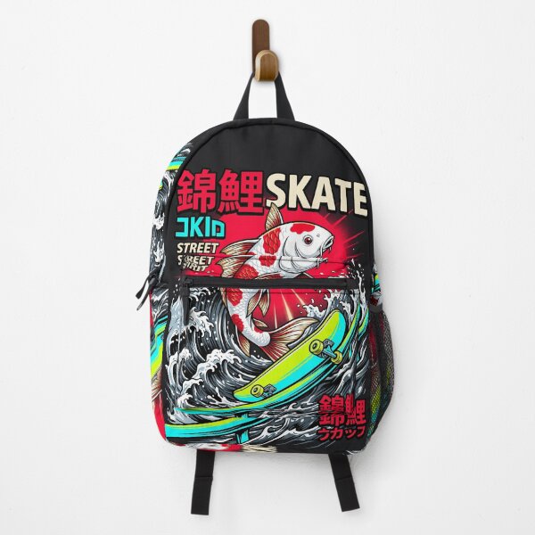 Item preview, Japanese Ukiyo-e Koi Fish Skateboarding Graphic Hoodie & Tee designed and sold by Hikariha Studio.