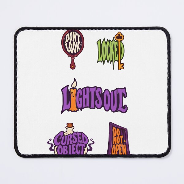 Item preview, Cursed Objects – Gothic Halloween Lettering and Haunted Mirror designed and sold by AliveStyle.