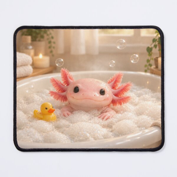 Item preview, Axolotl Bubble Bathtub designed and sold by Sillytoe.