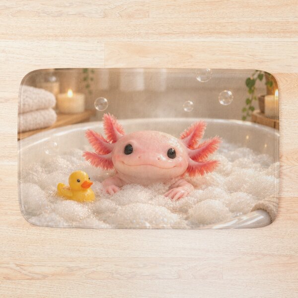 Item preview, Axolotl Bubble Bathtub designed and sold by Sillytoe.