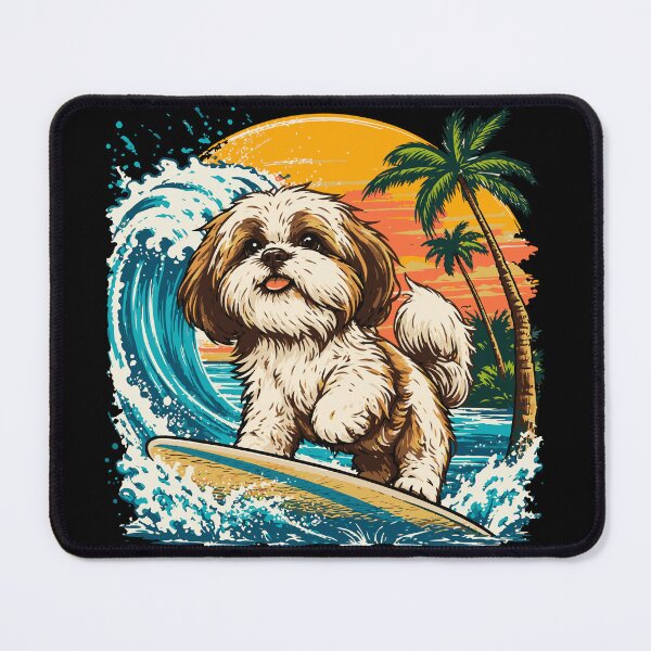 Item preview, Tropical Surfing Shih Tzu designed and sold by ClubVacay.