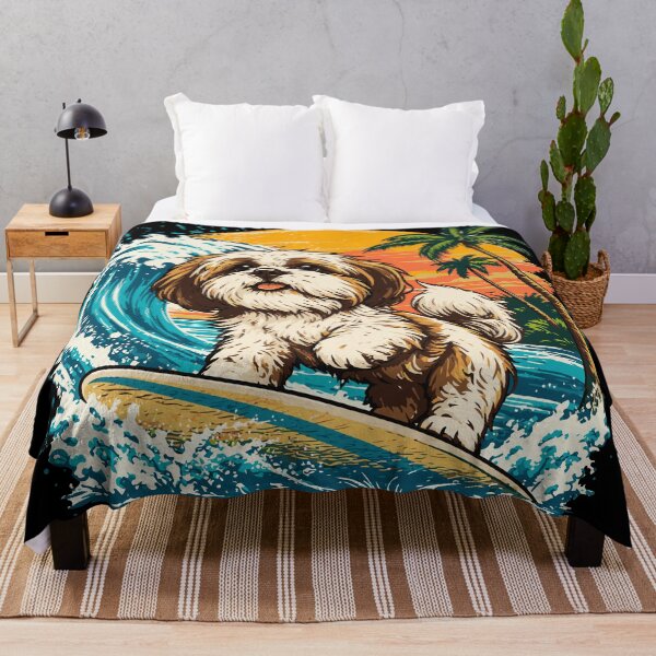 Item preview, Tropical Surfing Shih Tzu designed and sold by ClubVacay.