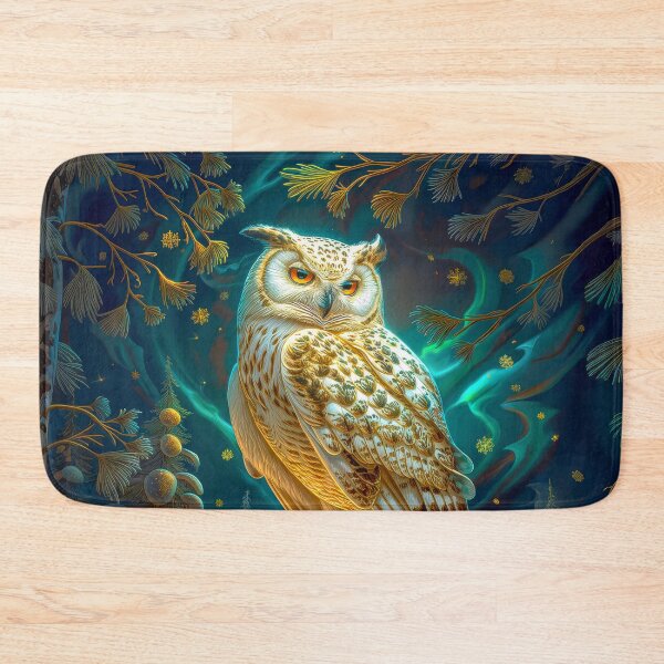 Item preview, Snowy Owl in Night Forest  designed and sold by MargaretWiktor.