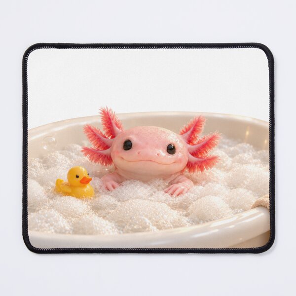 Item preview, Axolotl Rubber Duck Bathtub designed and sold by Sillytoe.
