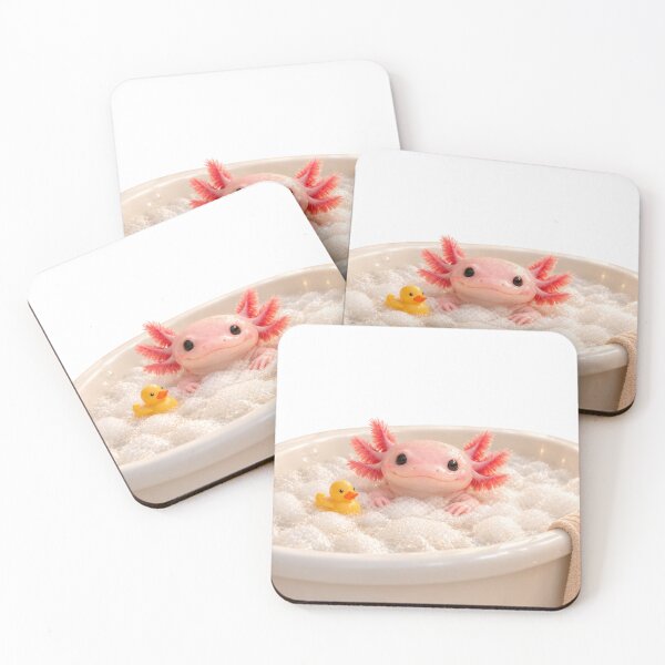 Item preview, Axolotl Rubber Duck Bathtub designed and sold by Sillytoe.