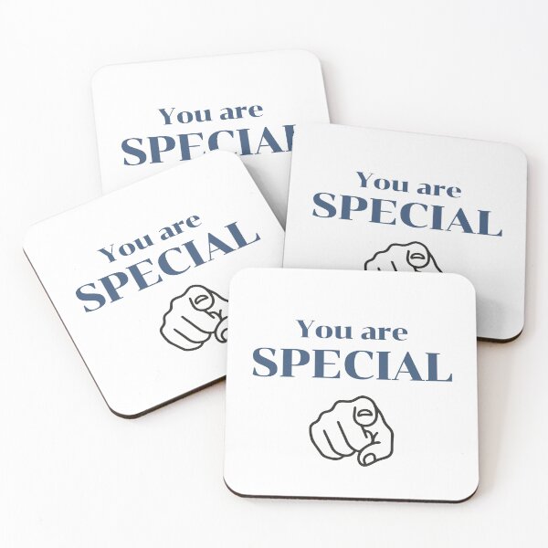 Item preview, You Are Special Pointing Finger Positive Quote Typography designed and sold by LensDyn™.
