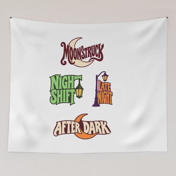 Item preview, Halloween Night Sayings – Moons and Lanterns designed and sold by AliveStyle.