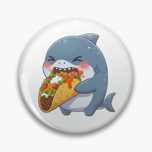 Item preview, Chibi Shark Eating Tacos designed and sold by Nature's Chibis.