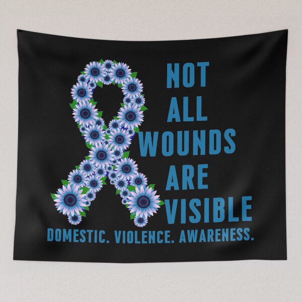 Item preview, Domestic Violence Awareness Typography Survivor Support Shirt designed and sold by Teetreasure2.