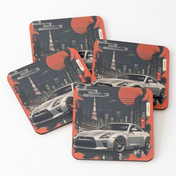 Item preview, GTR Tokyo Retrowave Cutout designed and sold by Dimensionality.