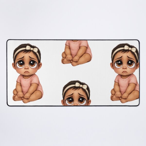 Item preview, Brown Baby Girl Sad: Tender Eyes Collection designed and sold by EscapeArtist13.
