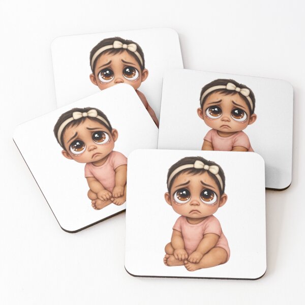 Item preview, Brown Baby Girl Sad: Tender Eyes Collection  designed and sold by EscapeArtist13.