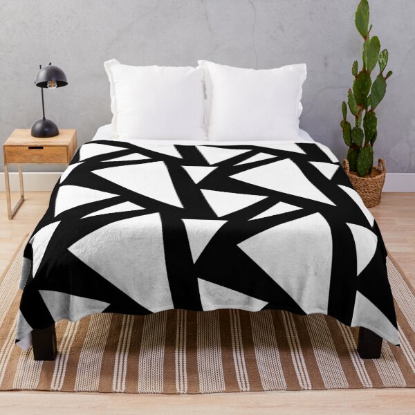 Item preview, White Triangles on Black Background designed and sold by D-G-Designs.