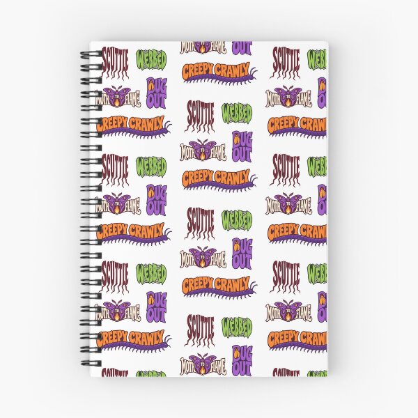 Item preview, Creepy Crawly Halloween Sayings – Bugs, Moths and Spiderwebs designed and sold by AliveStyle.