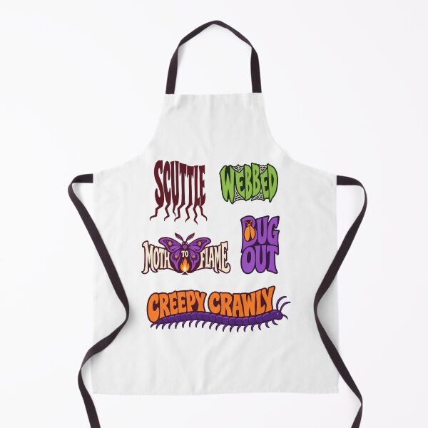 Item preview, Creepy Crawly Halloween Sayings – Bugs, Moths and Spiderwebs designed and sold by AliveStyle.