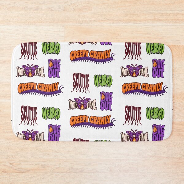 Item preview, Creepy Crawly Halloween Sayings – Bugs, Moths and Spiderwebs designed and sold by AliveStyle.