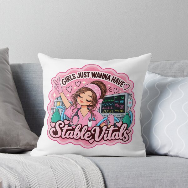 Item preview, Girls Just Wanna Have Stable Vitals – Anesthesia Humor designed and sold by MaritaSS.