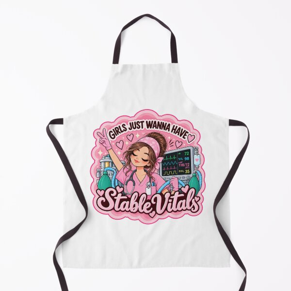 Item preview, Girls Just Wanna Have Stable Vitals – Anesthesia Humor designed and sold by MaritaSS.