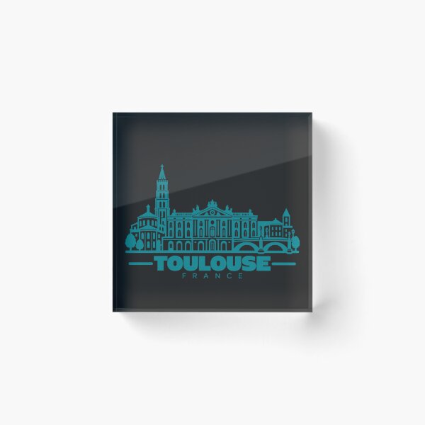Item preview, Toulouse France Line Art Skyline Poster designed and sold by CMYKStudio.