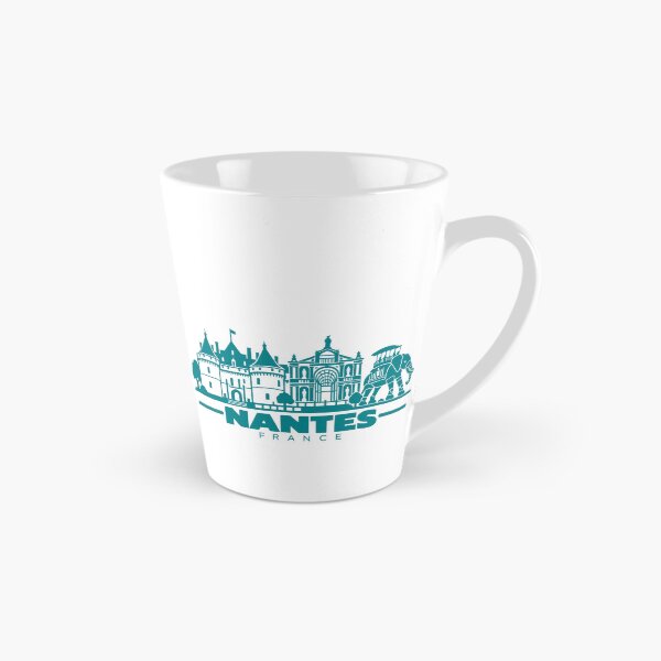 Item preview, Nantes France Line Art Skyline Poster designed and sold by CMYKStudio.