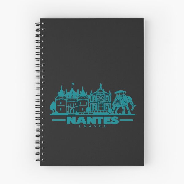 Item preview, Nantes France Line Art Skyline Poster designed and sold by CMYKStudio.