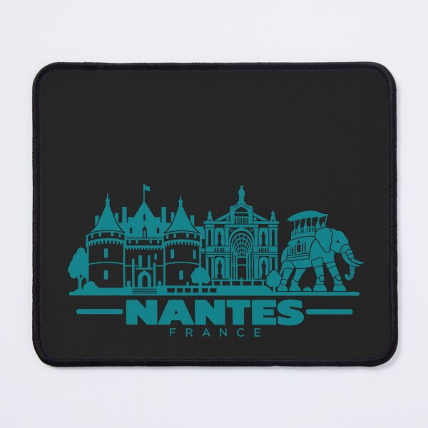 Item preview, Nantes France Line Art Skyline Poster designed and sold by CMYKStudio.