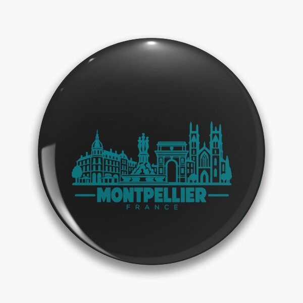 Item preview, Montpellier France Line Art Skyline Poster designed and sold by CMYKStudio.