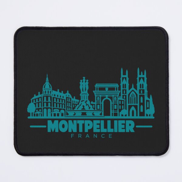 Item preview, Montpellier France Line Art Skyline Poster designed and sold by CMYKStudio.