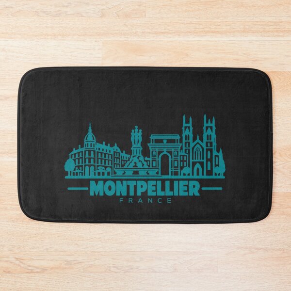 Item preview, Montpellier France Line Art Skyline Poster designed and sold by CMYKStudio.