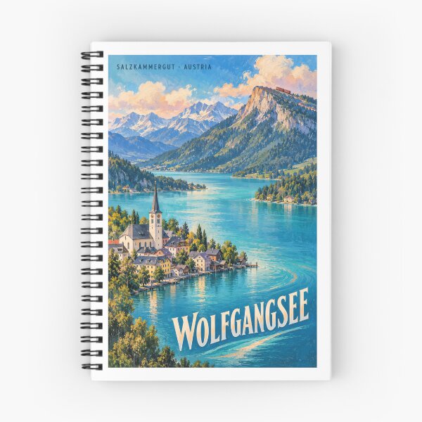 Aperçu de l'œuvre Wolfgangsee - Autriche créée et vendue par GoodOldVintage.