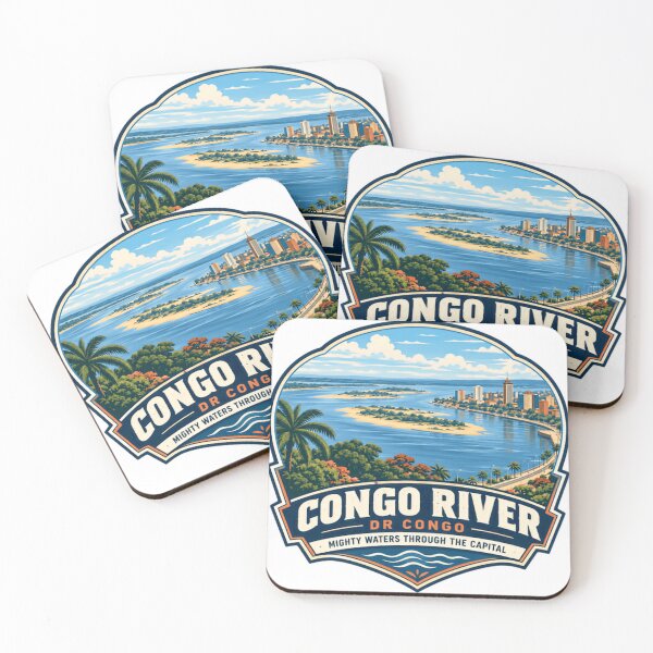 Item preview, Congo River DR Congo Mighty Waters Through The Capital African Travel Geography Patriot designed and sold by SEEM-drawing.
