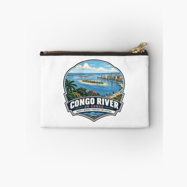 Item preview, Congo River DR Congo Mighty Waters Through The Capital African Travel Geography Patriot designed and sold by SEEM-drawing.