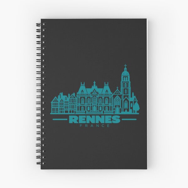 Item preview, Rennes France Line Art Skyline Poster designed and sold by CMYKStudio.