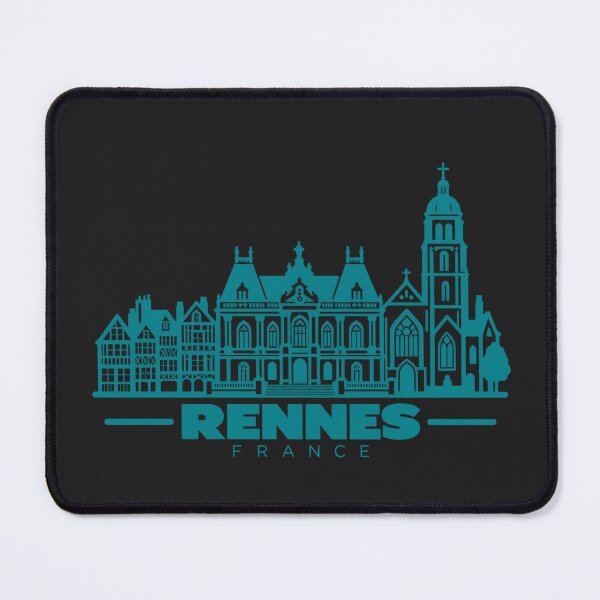 Item preview, Rennes France Line Art Skyline Poster designed and sold by CMYKStudio.