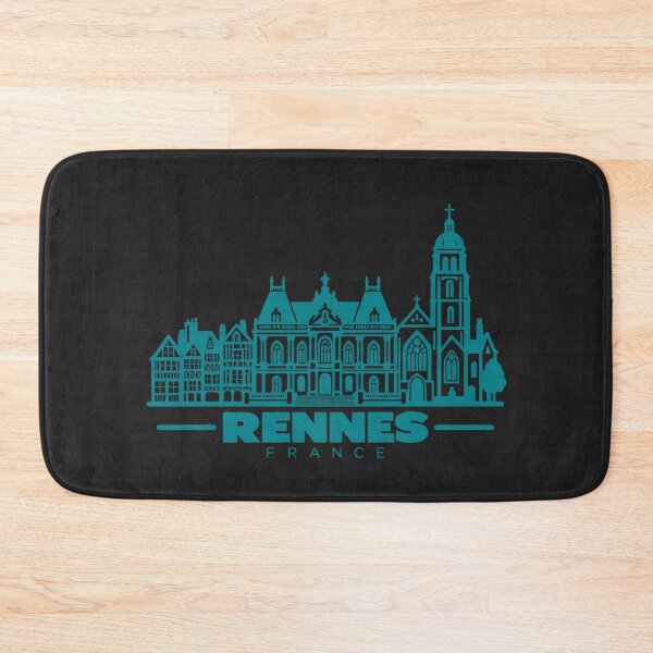 Item preview, Rennes France Line Art Skyline Poster designed and sold by CMYKStudio.