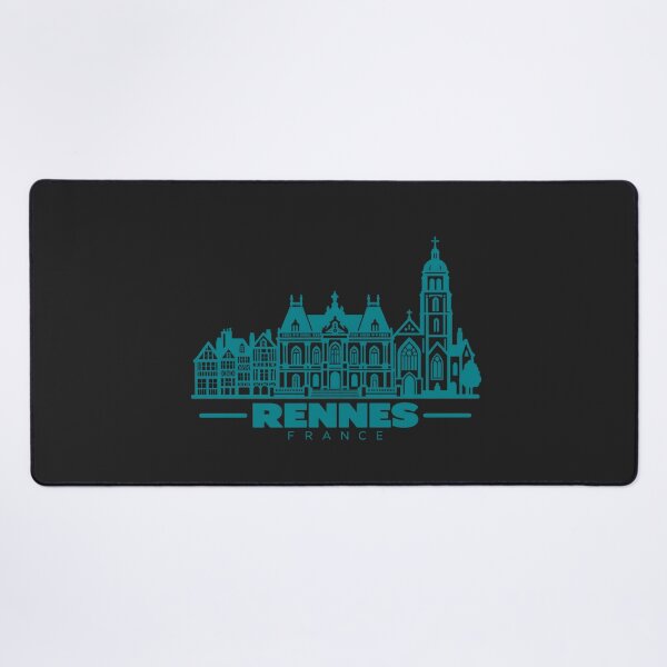 Item preview, Rennes France Line Art Skyline Poster designed and sold by CMYKStudio.