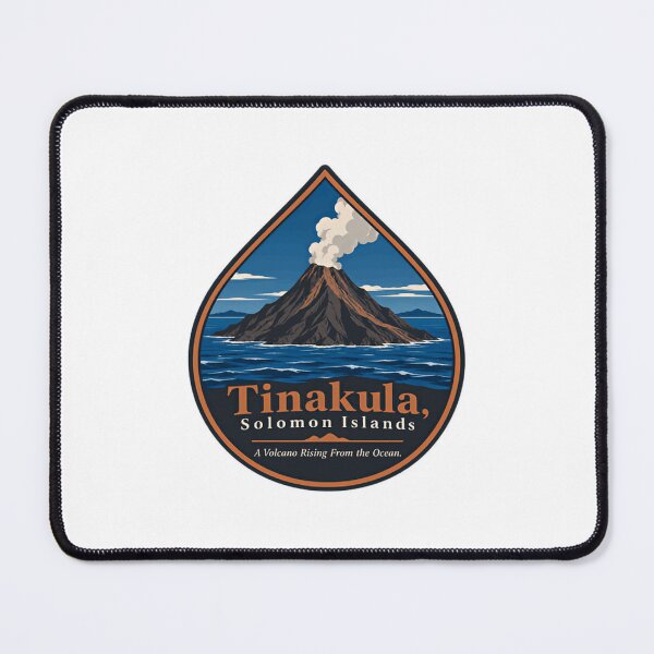 Item preview, Tinakula Solomon Islands A Volcano Rising From The Ocean Pacific Island Travel Explorer designed and sold by SEEM-drawing.