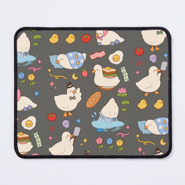 Item preview, Cute Kawaii Goose Sticker – Adorable Goose & Duck Pastel Doodle designed and sold by StickerJas.