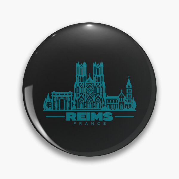 Item preview, Reims France Line Art Landmark Poster designed and sold by CMYKStudio.