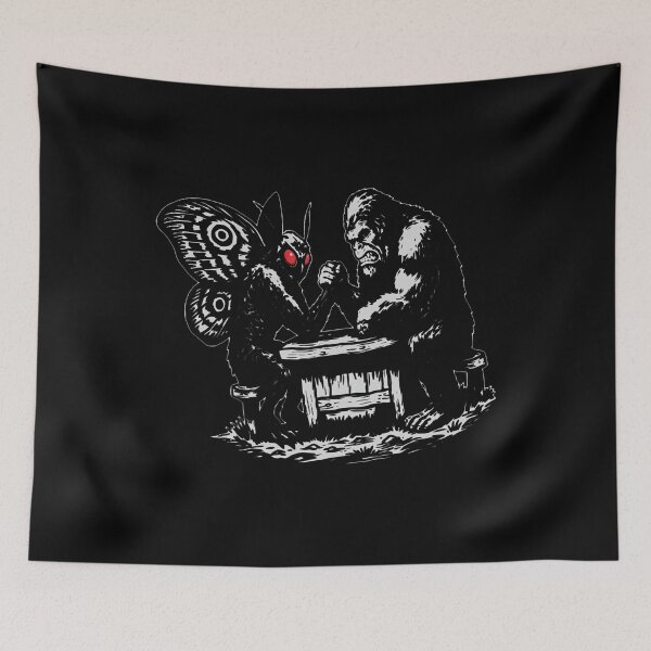 Item preview, Mothman - Bigfoot - Arm Wrestling designed and sold by thedoodlevault.