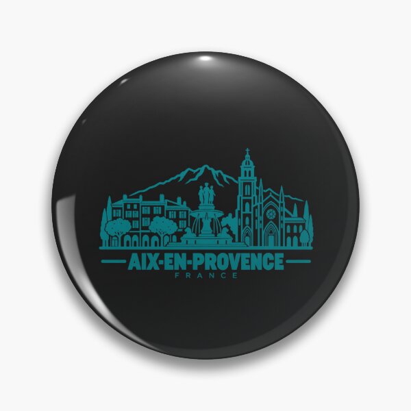 Item preview, Aix en Provence France Line Art Travel Poster designed and sold by CMYKStudio.