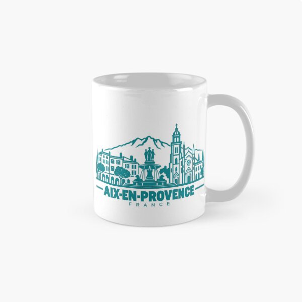 Item preview, Aix en Provence France Line Art Travel Poster designed and sold by CMYKStudio.