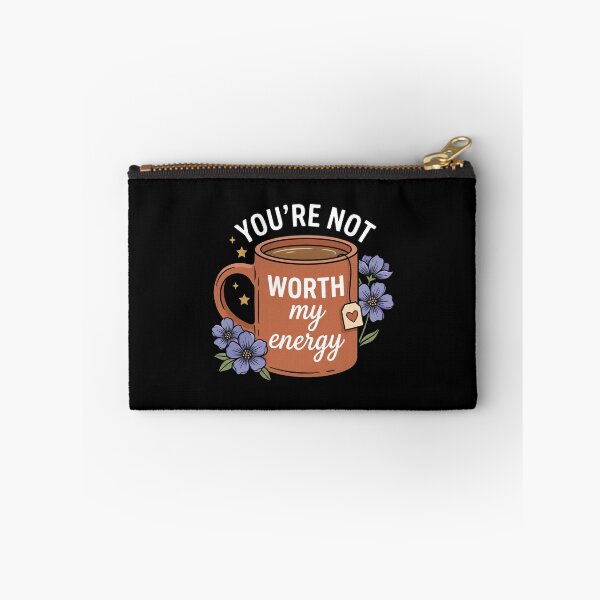 Item preview, You're Not Worth My Energy - Tea Mug - Flowers designed and sold by thedoodlevault.