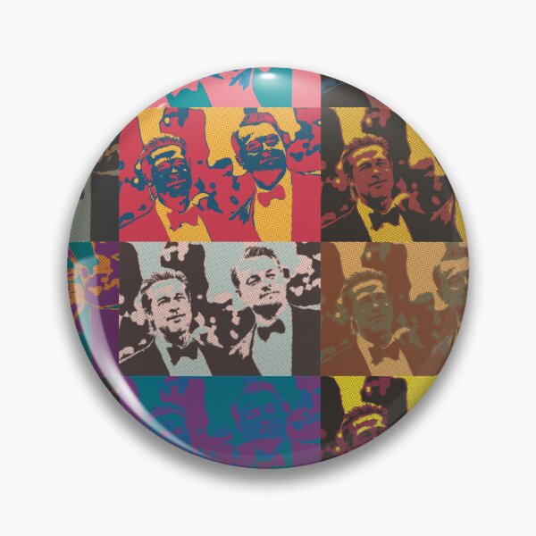 Aperçu de l'œuvre Brad Pitt et Leonardo DiCaprio (Style Pop Art sur le tapis rouge) créée et vendue par Cathedral of Curiosity.