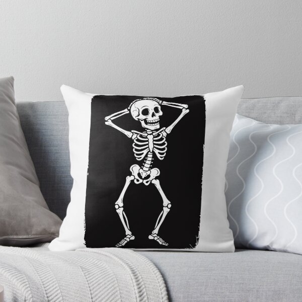 Item preview, Full Body Skeleton Standing with Headphones Illustration designed and sold by AFernandesDSG.