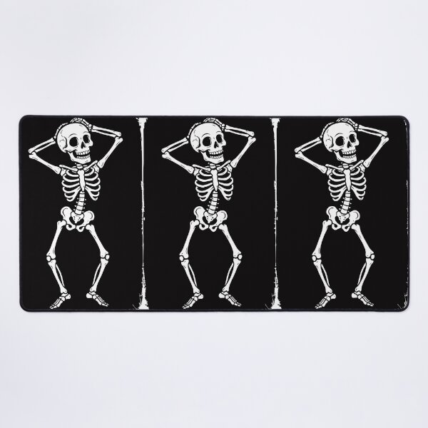 Item preview, Full Body Skeleton Standing with Headphones Illustration designed and sold by AFernandesDSG.