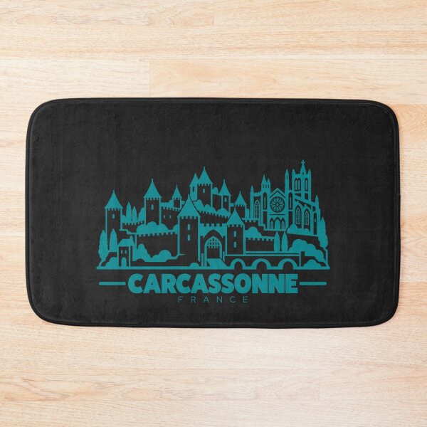Item preview, Carcassonne France Line Art Landmark Poster designed and sold by CMYKStudio.